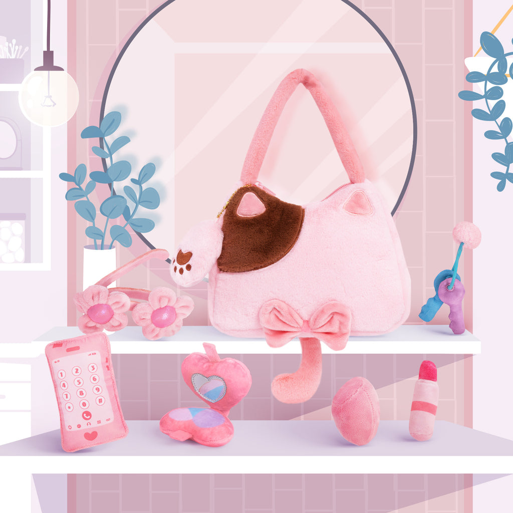 iFrodoll Personalized Baby's First Purse Plush Playset Sound Toy Gift Set