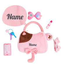 Load image into Gallery viewer, iFrodoll Personalized Baby&#39;s First Purse Plush Playset Sound Toy Gift Set