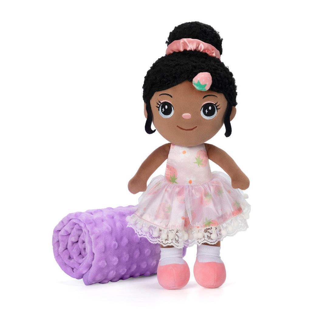 iFrodoll Personalized Doll & Baby Blanket (30"/40"/47") Gift Set