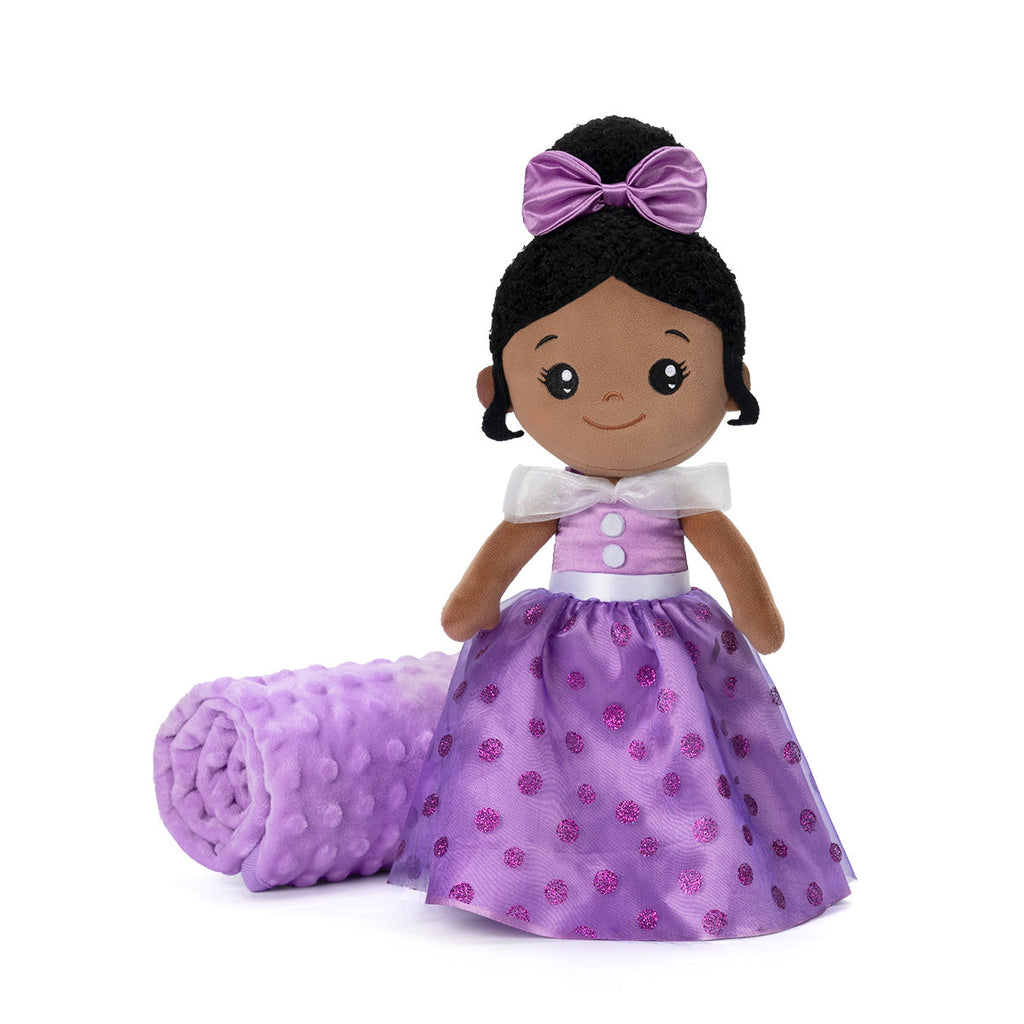 iFrodoll Personalized Doll & Baby Blanket (30"/40"/47") Gift Set