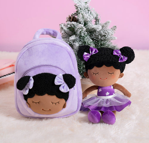 iFrodoll Personalized Deep Skin Tone Plush Backpack 02