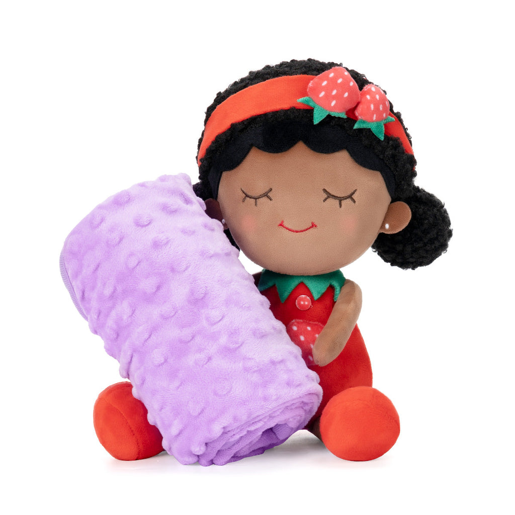 iFrodoll Personalized Doll & Baby Blanket (30"/40"/47") Gift Set