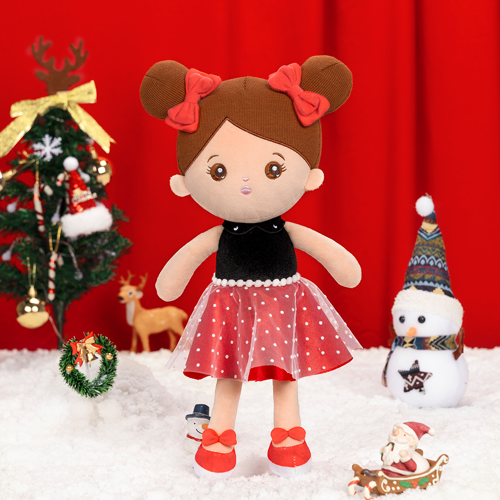 Christmas Sale - Personalized Deep Skin Tone Plush Doll