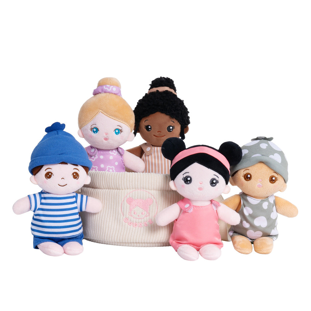 iFrodoll Multi-Ethnic Plush Baby Doll Playset Sound Toy Gift Set