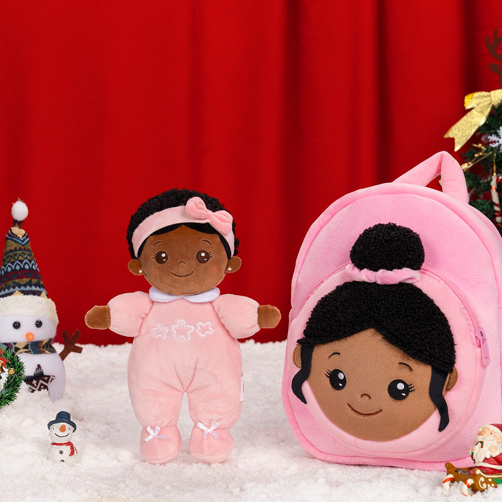 Christmas Sale - Personalized Deep Skin Tone Plush Doll