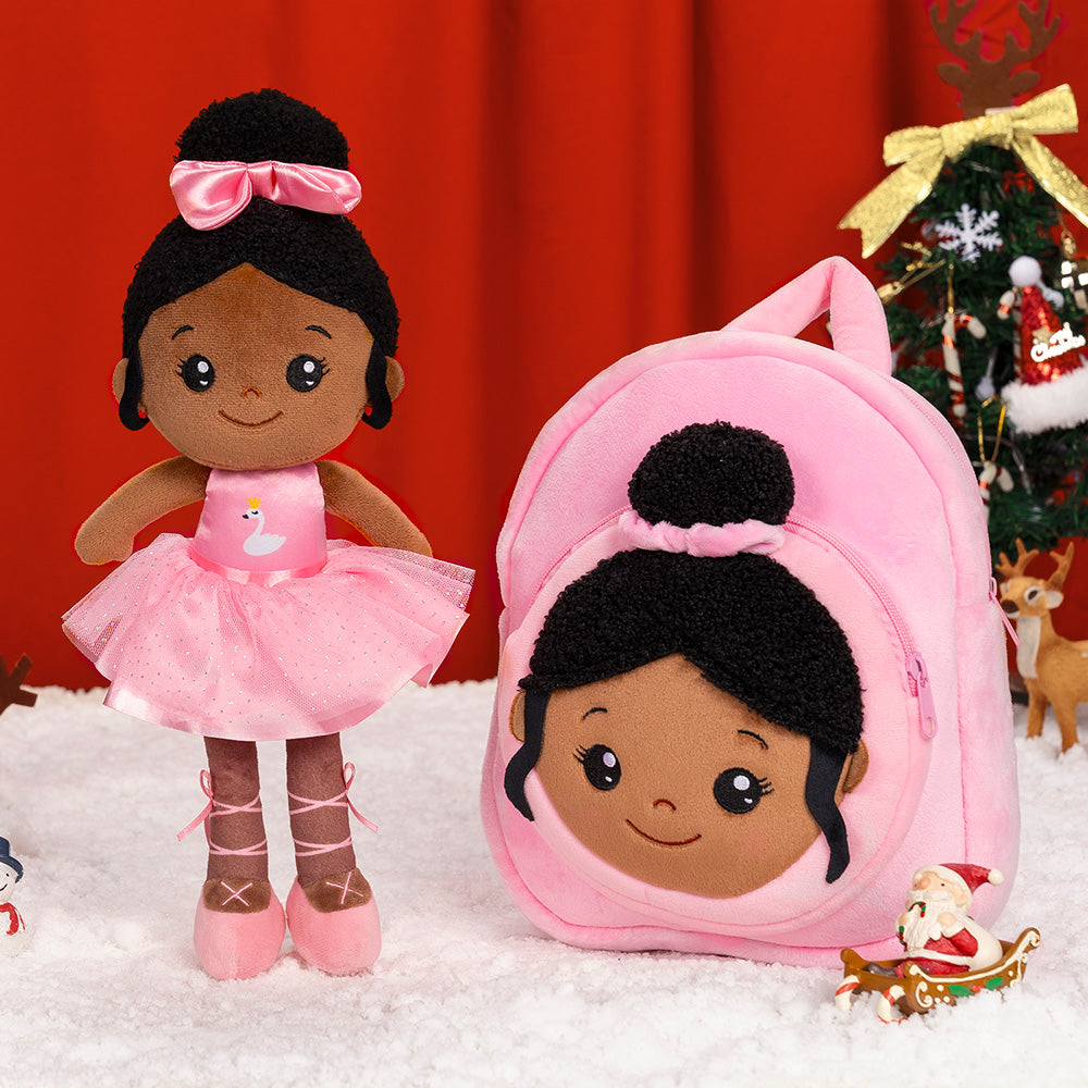 Christmas Sale - Personalized Deep Skin Tone Plush Doll