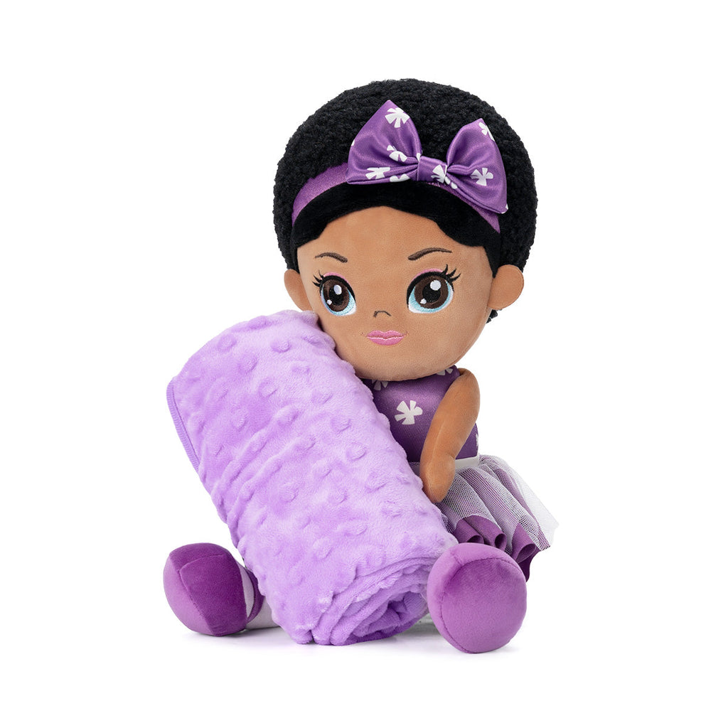 iFrodoll Personalized Doll & Baby Blanket (30"/40"/47") Gift Set