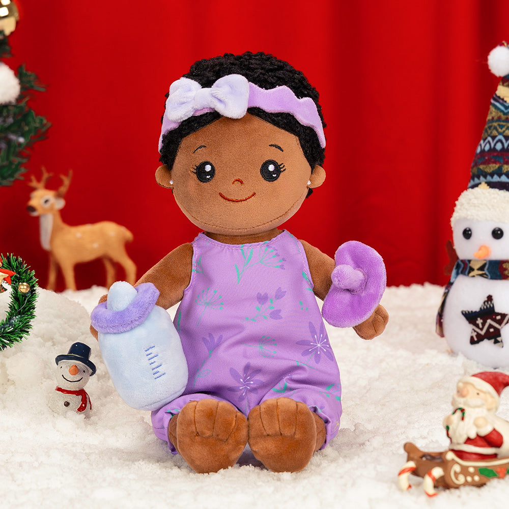 Christmas Sale - Personalized Deep Skin Tone Plush Doll