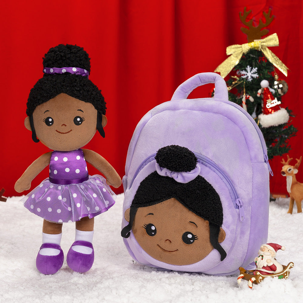 Christmas Sale - Personalized Deep Skin Tone Plush Doll