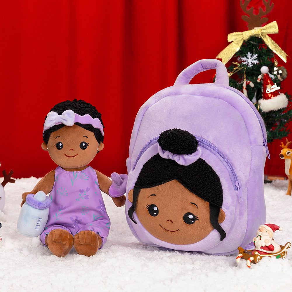 Christmas Sale - Personalized Deep Skin Tone Plush Doll