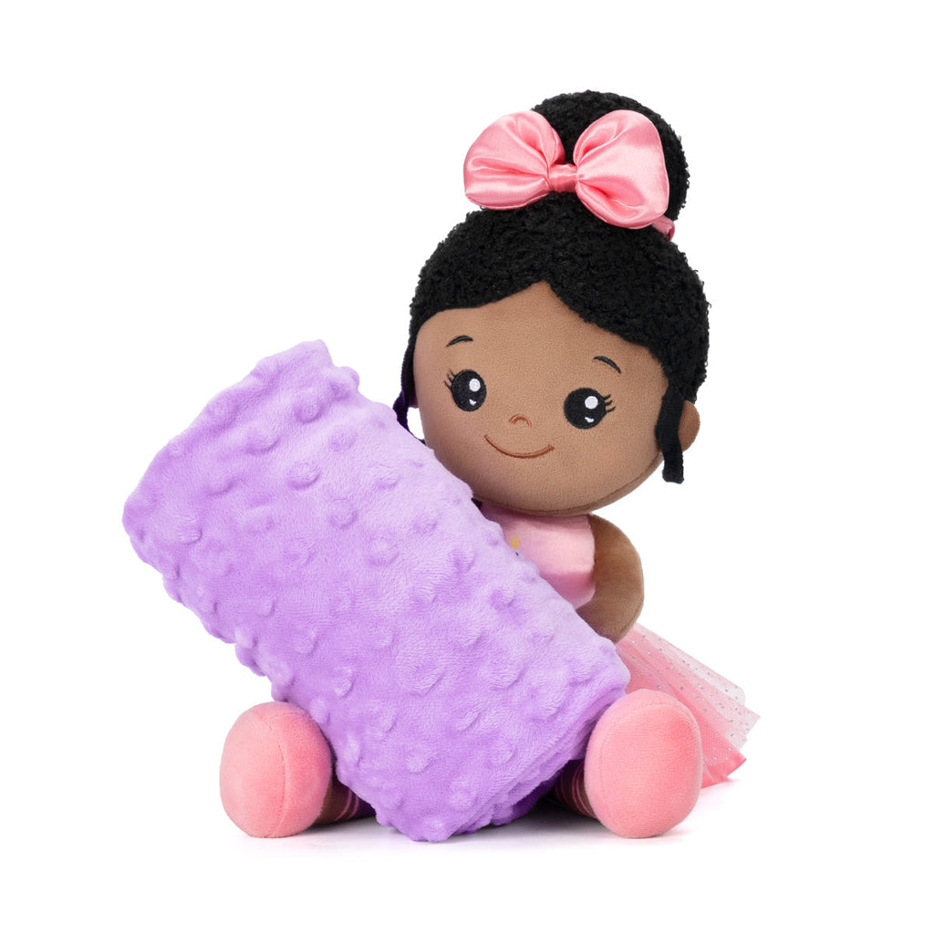 iFrodoll Personalized Doll & Baby Blanket (30"/40"/47") Gift Set