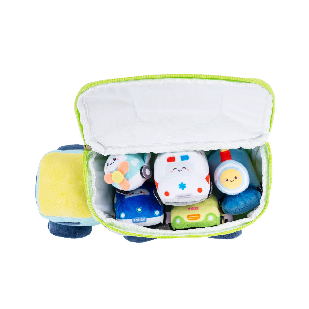 iFrodoll Personalized Baby's First Cars Story Plush Playset Sound Toy Gift Set