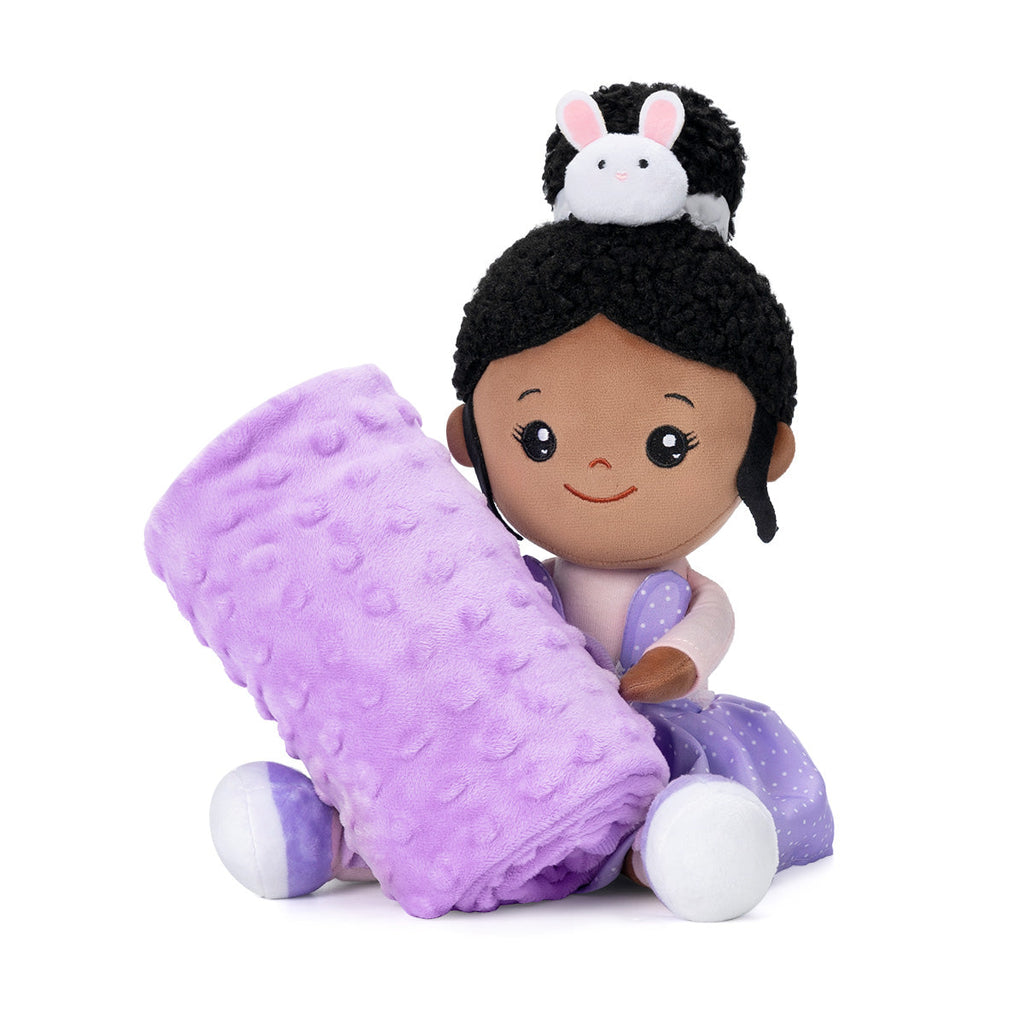 iFrodoll Personalized Doll & Baby Blanket (30"/40"/47") Gift Set
