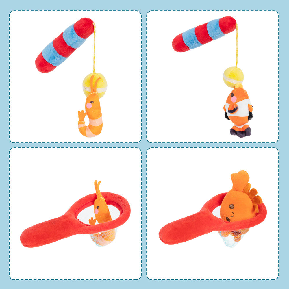iFrodoll Personalized Baby's First Fishing Tackle Box Plush Playset Sound Toys Set