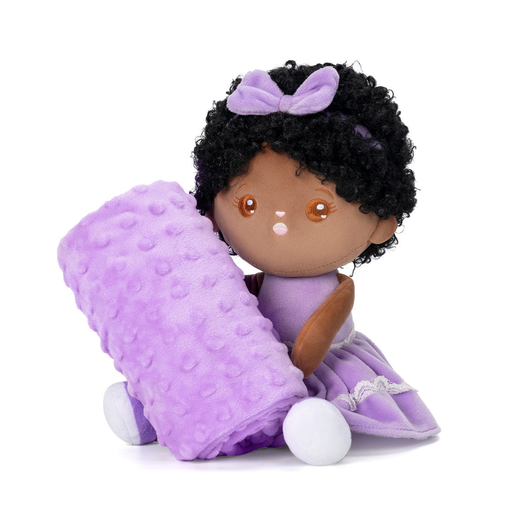 iFrodoll Personalized Doll & Baby Blanket (30"/40"/47") Gift Set
