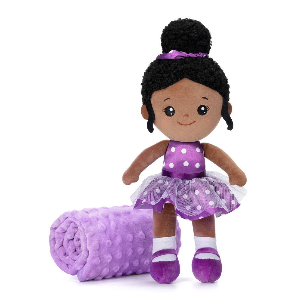 iFrodoll Personalized Doll & Baby Blanket (30"/40"/47") Gift Set