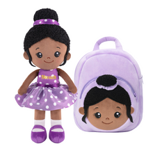 Load image into Gallery viewer, [iFrodoll Nevaeh Series] Personalized Deep Skin Tone Plush Doll Or Backpack
