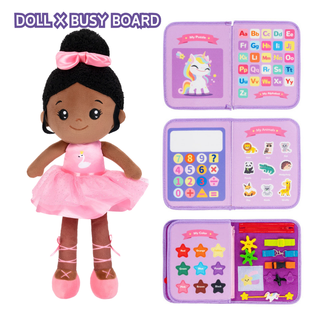 iFrodoll Personalized Doll and Unicorn Busy Board