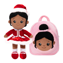 Load image into Gallery viewer, iFrodoll Personalized Deep Skin Tone Plush Doll &amp; Backpack Giftset (Buy 2 Get 15% Off Code VIPONLY)