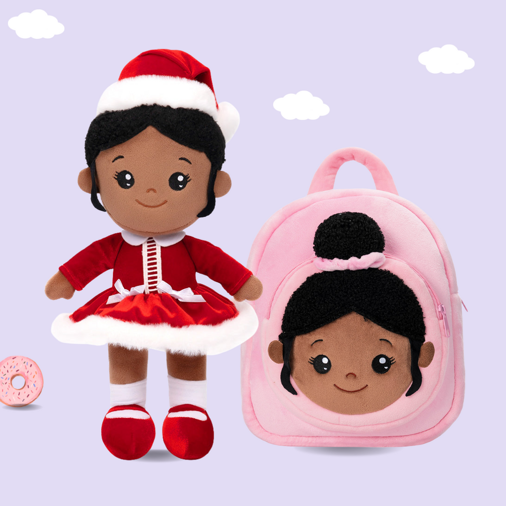 [👩🏽‍👧🏽Anniversary Sale] iFrodoll Personalized Plush Girl Doll and Backpack Gift Set for Kids