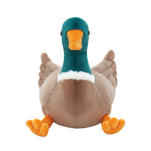 Load image into Gallery viewer, Mallard Dabbling Duck Plush Stuffed With 4 Ducklings in Nest