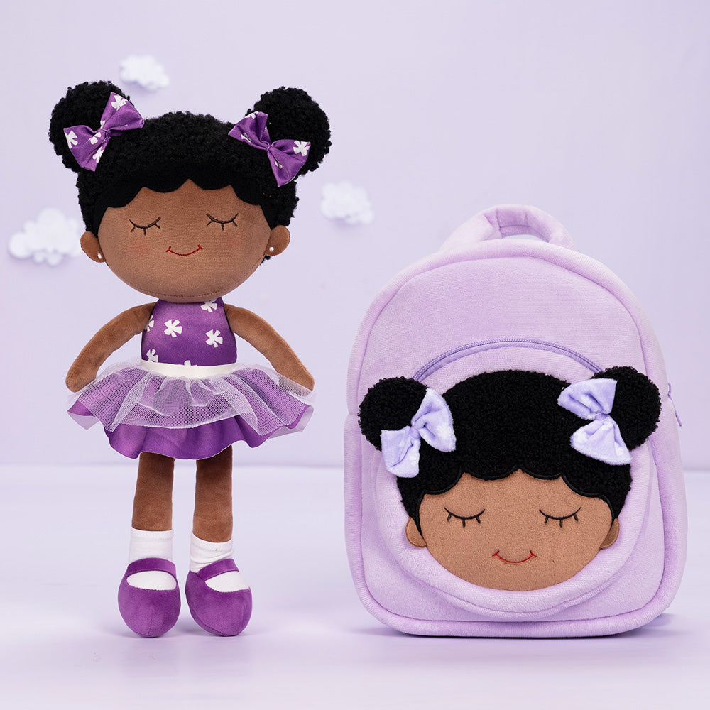 Summer Holiday Gift Set (Save 45%)- iFrodoll Personalized Plush Doll x 2, Backpack x1, Washcloth x1