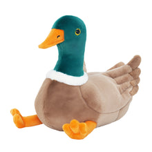 Load image into Gallery viewer, Mallard Dabbling Duck Plush Stuffed With 4 Ducklings in Nest