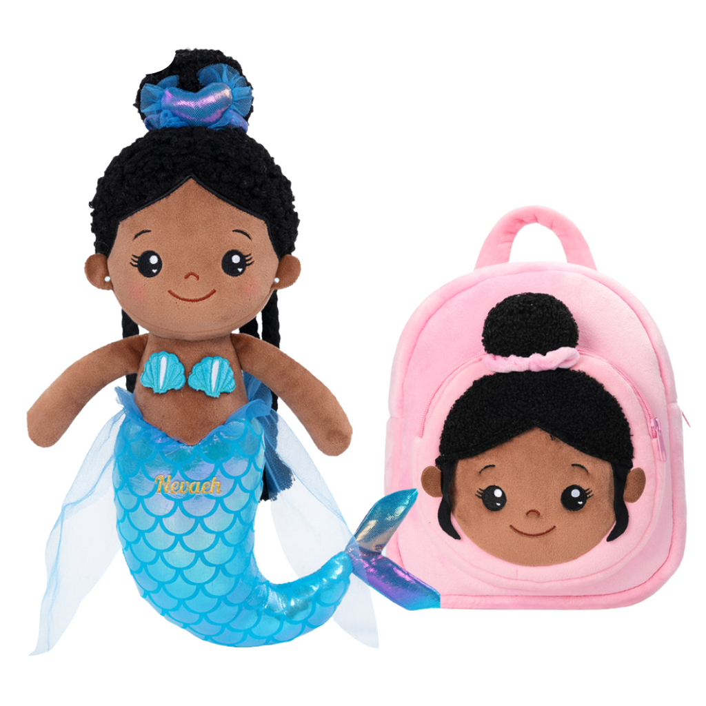 iFrodoll Personalized Deep Skin Tone Plush Doll & Backpack Giftset (Buy 2 Get 15% Off Code VIPONLY)