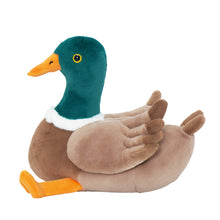 Load image into Gallery viewer, Mallard Dabbling Duck Plush Stuffed With 4 Ducklings in Nest