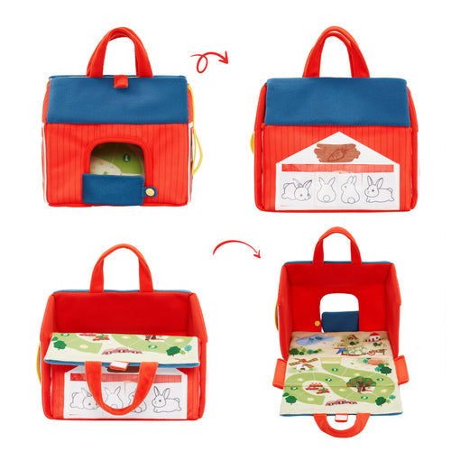 Personalised Baby's First Animal Farm Plush Toy Set