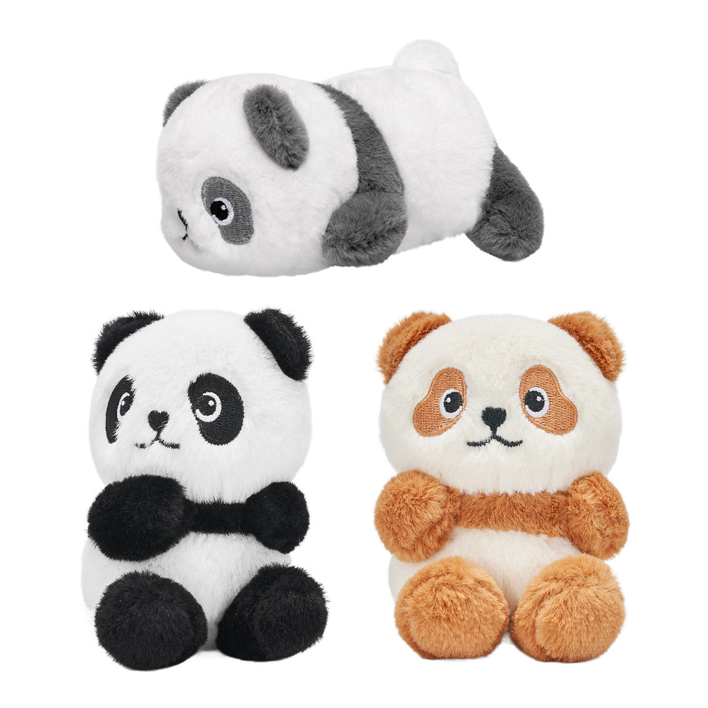 Panda Mommy with 3 Babies Plush Stuffed Animal Set