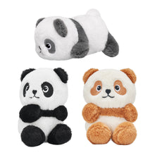 Load image into Gallery viewer, Panda Mommy with 3 Babies Plush Stuffed Animal Set