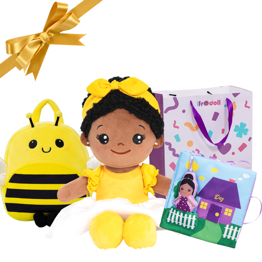 [Learn in Fun] iFrodoll Personalized Doll, Backpack and Cloth Book Gift Set (Save 30%)