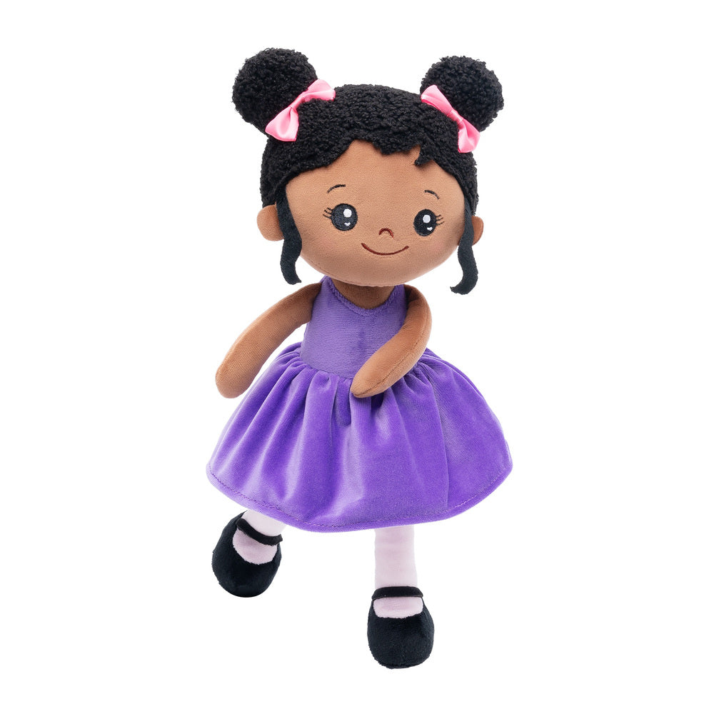 iFrodoll Personalized Deep Skin Tone Ballet Plush Girl Doll