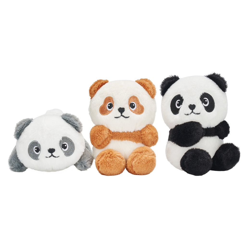 Panda Mommy with 3 Babies Plush Stuffed Animal Set