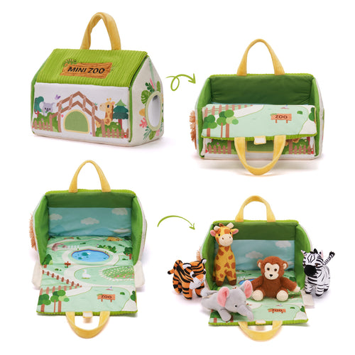 Personalized Baby's First  Fun Colorful Zoo Set 6-Piece Set