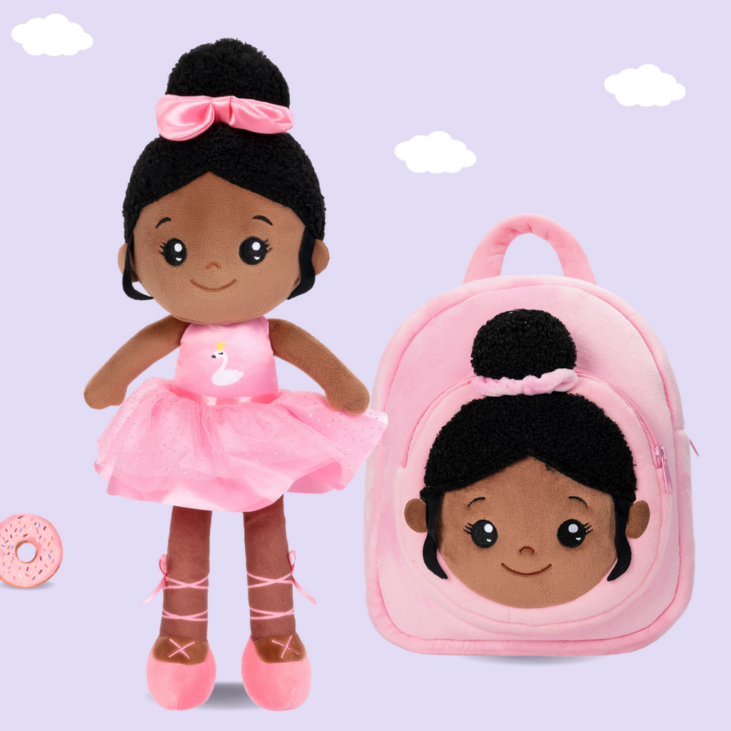 iFrodoll Personalized Deep Skin Tone Plush Doll & Backpack Giftset (Buy 2 Get 15% Off Code VIPONLY)