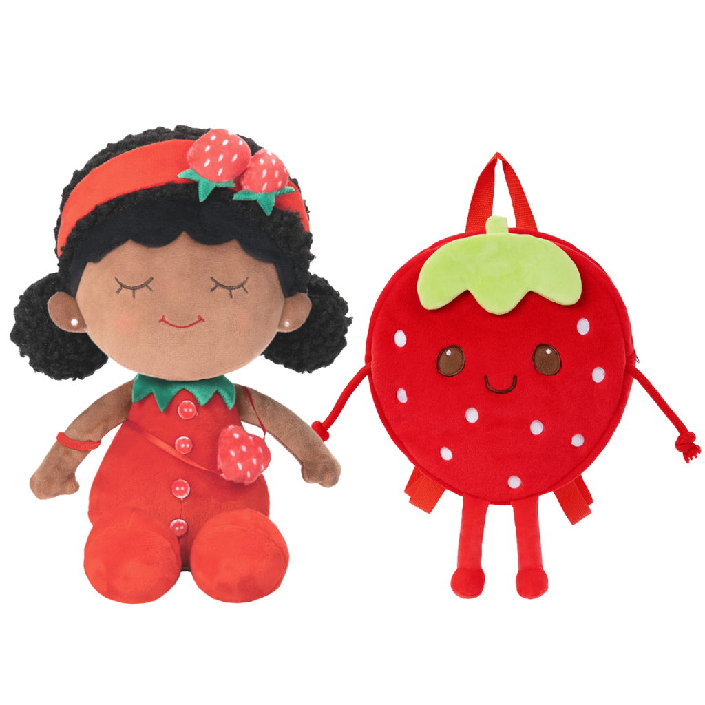 iFrodoll Personalized Deep Skin Tone Plush Doll & Backpack Giftset (Buy 2 Get 15% Off Code VIPONLY)