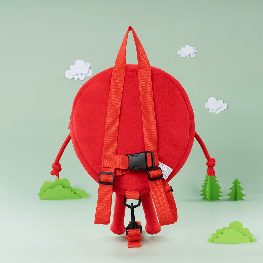 iFrodoll Personalized Strawberry Plush Backpack with Leash