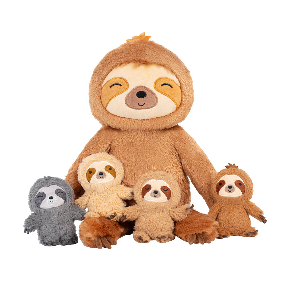 iFrodoll Baby's First Sloth Family Plush Playset Stuffed Animals Gift Set