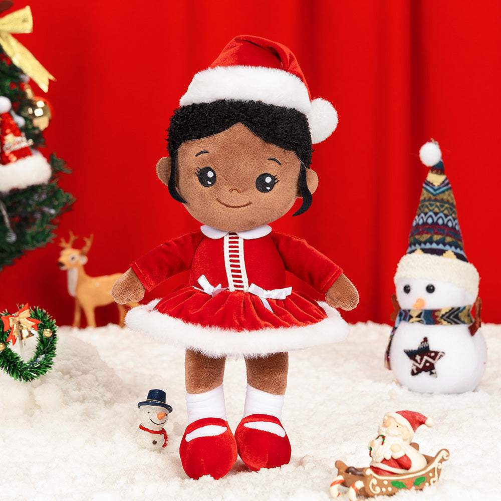 Christmas Sale - Personalized Deep Skin Tone Plush Doll
