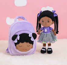 Load image into Gallery viewer, iFrodoll Personalized Deep Skin Tone Plush Dora Doll 04