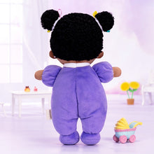 Load image into Gallery viewer, iFrodoll Personalized Purple Deep Skin Tone Mini Plush Baby Doll