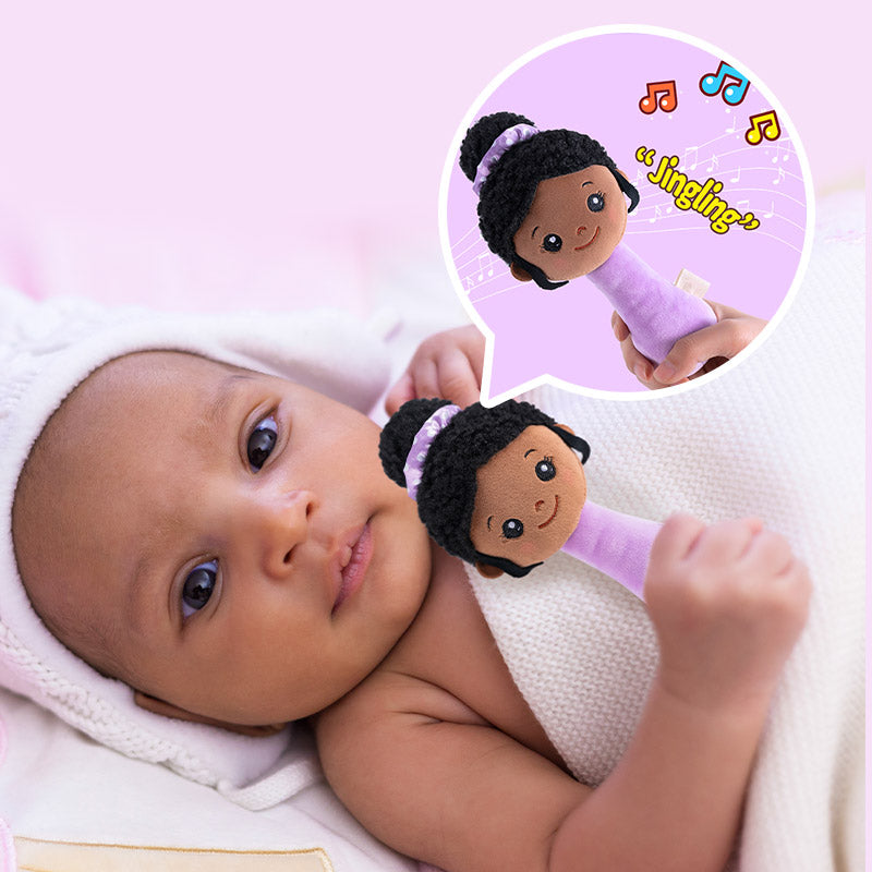 iFrodoll Deep Skin Plush Nevaeh Chewable Rattle 2-Piece & Doll & Backpack