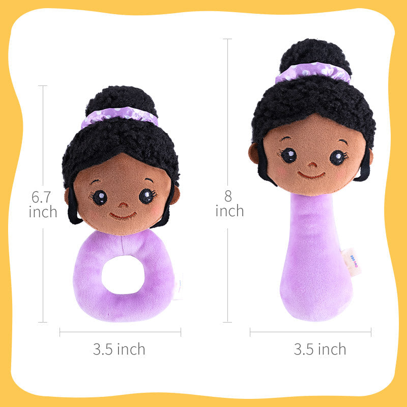 iFrodoll Deep Skin Plush Nevaeh Chewable Rattle 2-Piece & Doll & Backpack