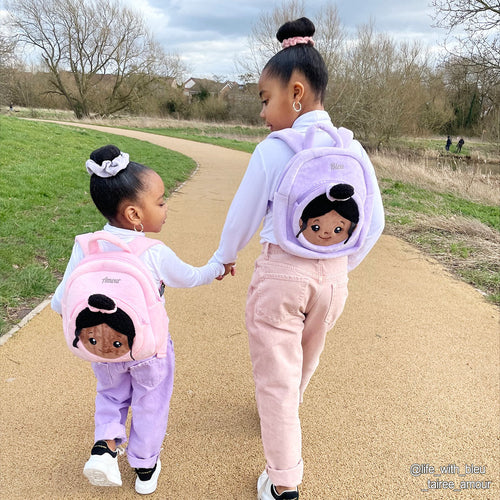 iFrodoll Personalized Deep Skin Tone Plush Doll & Backpack Giftset (Buy 2 Get 15% Off Code VIPONLY)