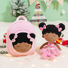 Load image into Gallery viewer, iFrodoll Personalized Deep Skin Tone Plush Doll &amp; Backpack Gift Set 08