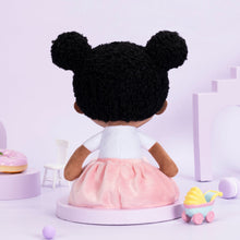 Load image into Gallery viewer, iFrodoll Personalized Deep Skin Tone Plush Doll with Rabbit Outfit