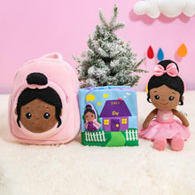 Load image into Gallery viewer, iFrodoll Personalized Quiet Cloth Book &amp; Ballerina Doll &amp; Backpack Gift Set
