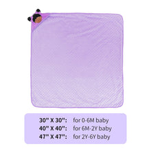 Load image into Gallery viewer, iFrodoll Personalized Ultra-soft and Skin-friendly Baby Blanket(30&quot;)&amp;Purple Backpack Gift Set